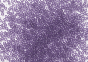 Бисер Япония круглый 11/0 10г 0019F сахарная слива, матовый прозрачный