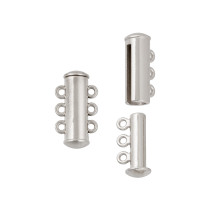 " Zlatka" Замок- слайдер магнитный FMK- M07 10 х 20 мм 2 шт 01 под серебро