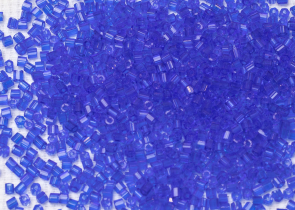 Бисер Чехия рубка 10/0 50г 30050 прозрачный темно-голубой